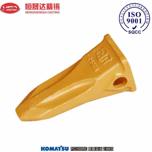 PC100RC PC100 Excavator Rock Bucket Teeth Precision Casting