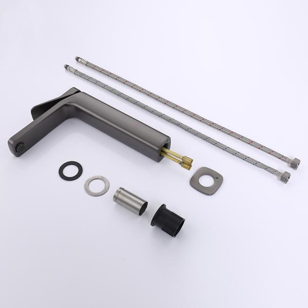 Deck Mounted Single Handle Basin Mixer High Pressure Bathroom Vessel Sink Faucet