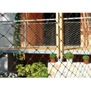 Customized flexible balustrade stainless steel wire rope mesh for balcony with