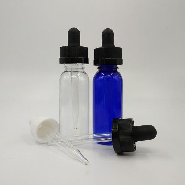 Quality 120ml Transparent Glass Liquid Dropper Bottles With Screw Cap wholesale