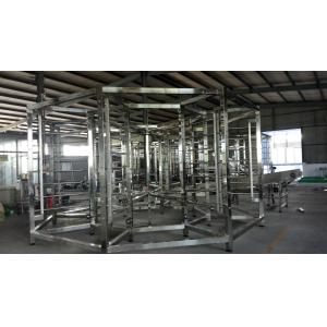 Food Grade Engineering Plastic Mesh Belt Spiral Tower Conveyor