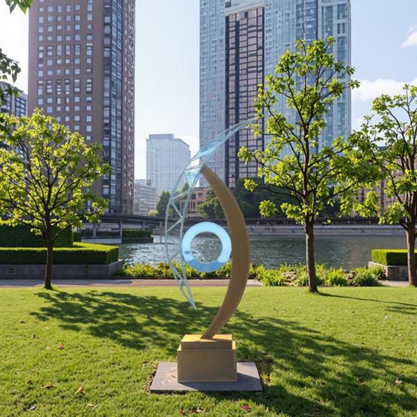 Quality Customized Eye Design Corten Steel Sculpture for Outdoor Garden wholesale