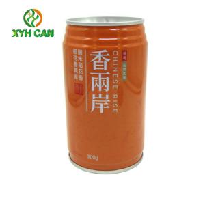Beverage Tin Can 310g Empty Coffee Tin Packaging Container With Pull Ring