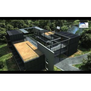 Solar Panel Prefab Modular Homes Fully Finished Movable For Office Garden Studio