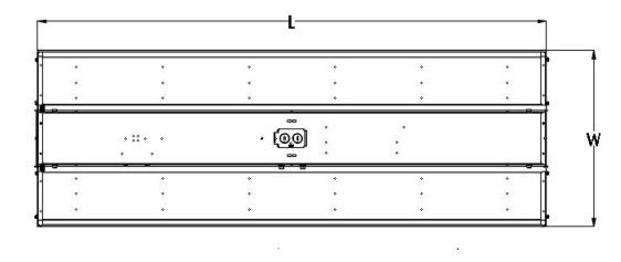 1x4FT 165lM/W Linear High Bay Light 200W LED Linear High Bay