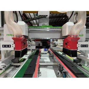 Through Feed CNC Door Four-Side Cutter With Scoring Saw And Main Saw