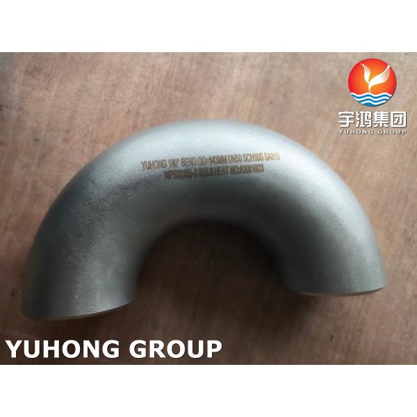 Duplex Steel Pipe Fittings ASTM A815 UNS S32205 SMLS 90 Deg Elbow 3" X SCH XXS