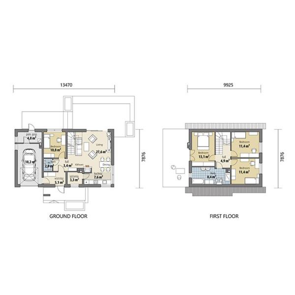 LGS Homes: Modern Prefab Steel Frame Houses Luxury Villa With 4bedroom