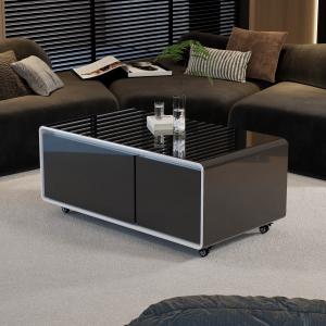 Cheap 2024 Frozen Smart Coffee Table with Built-in Refrigerator and Tempered Glass Top for sale
