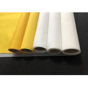 32t -100 Polyester Monofilament Silk Screen Printing Mesh Fabric Yellow White