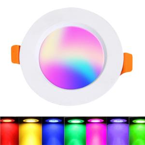 Cheap 3 CCT Adjustable Round Panel Light With 80-83Ra Or 95-98Ra Color Rendering Index 50000 Hours Lifespan for sale