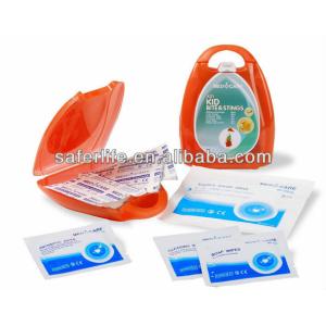 Cheap Promotional mini bite first aid for kids emergency kit for traveling stings kit for sale
