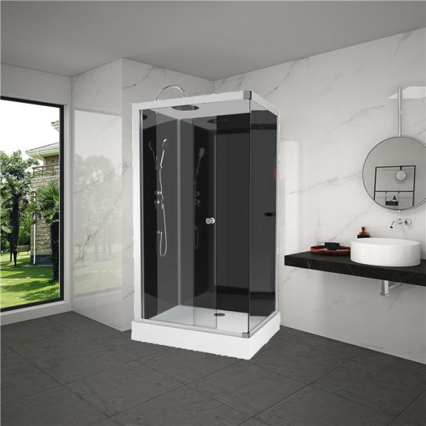 Quality silive painted Square Shower Cabin With White Acrylic ABS Tray wholesale