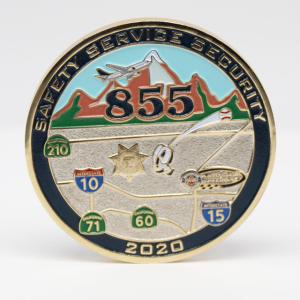 Custom Metal Challenge Coins Gold Plated Souvenir Collectible