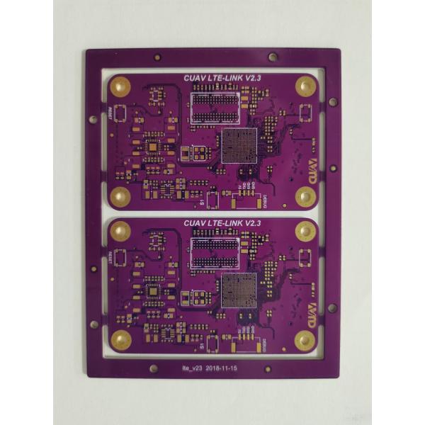 Double Sided PCB Black and Yellow Silkscreen Color for Two Layer Printed Circuit
