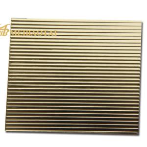 Golden 0.7 Mm Stainless Steel Sheet JISCO Material 200HV Material