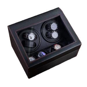 Cheap Multifunctional 4 Slots Luxury Watch Winder Rotating Watch Box With Remote Control for sale