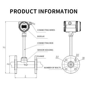 Variable Area Petroleum Flowmeters Integrated Oil Water Gas Stainless Vortex