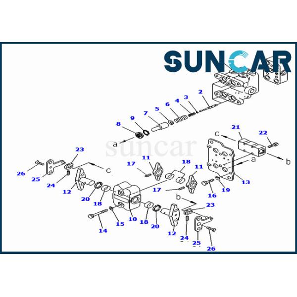 702-16-04160 7021604160 PPC Valve Seal Kit For Komatsu PC400-7 PC450LC-7 Excavator Overseas Version