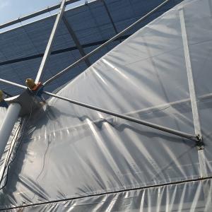 China Galvanized Steel Framework Clear PE Film Ventilation System Multi Span Greenhouse on sale