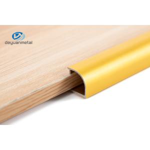 China T6 Aluminium Corner Profile 12mm Electrophoresis Treatment Golden on sale
