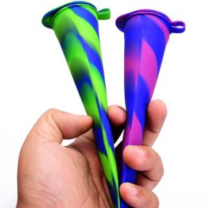 Anti Lost Lid Silicone Ice Pop Maker DIY Reusable Popsicle Molds