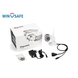 Pan Tilt Household CCTV Bullet IP Camera Plug And Play 8M - 15M IR Distance