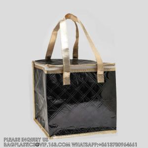 Insulated Reusable Grocery Picnic Zipper Cooler Bag Keep Cool Popsicle Packaging