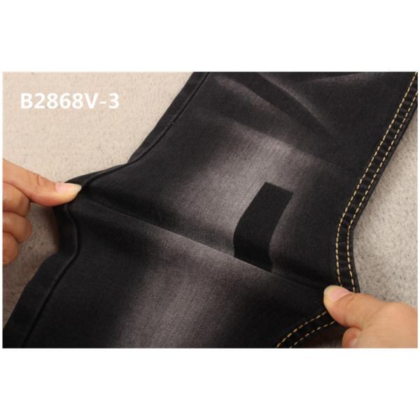 9.3 Oz Skinny Jeans Black Sulphur Dyed Woven Denim Fabric With 3 Spandex Close Fitting