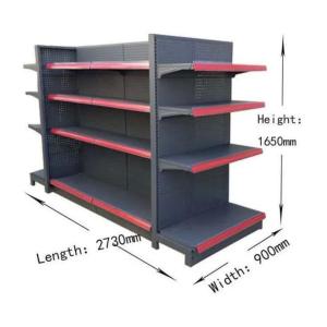 Side Grocery Store Gondola Shelving Medium Duty Supermarket Rack
