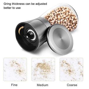 Manual 180ml 252g 132mm Pepper Spice Salt Grinders