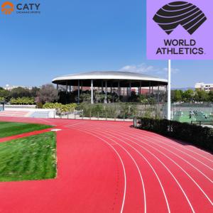 EPDM Rubberized Track Surface Prefabricated Vulcanized Rubber Track With