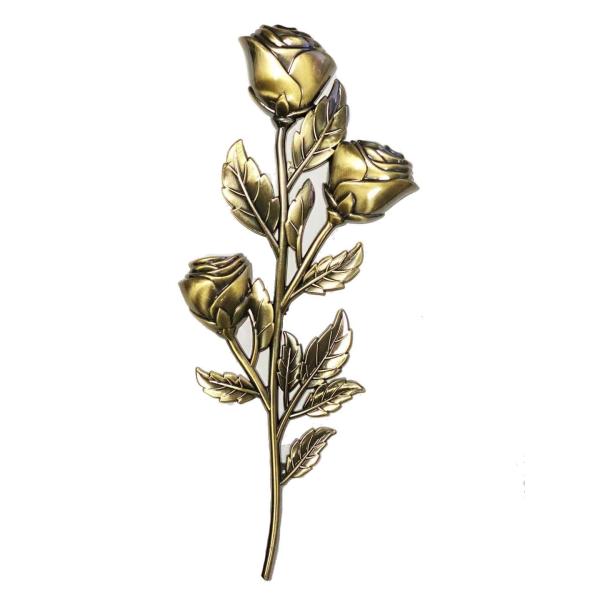 Quality Bronze Color Funeral Accessories Small Plastic Rose For Coffin And Caskets wholesale