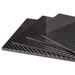 250 X 100 X1 MM 3K Real Carbon Fiber Board Plate Carbon Plate Twill Weave Panel