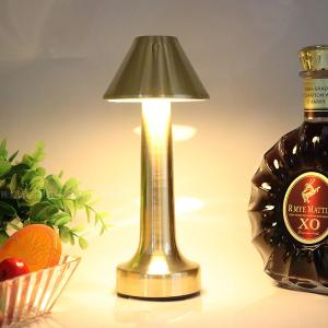 China CE Retro Rechargeable Gold Table Lamp Desk Wireless Desk Light on sale