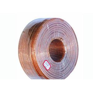 Copper Litz Wire Loudspeaker Cable , Transparent Sheath PVC Insulated Cables