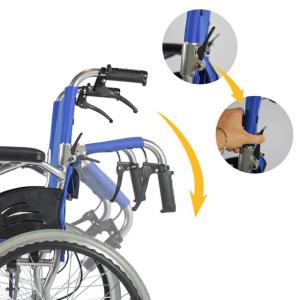 attendant Lightweight Manual Wheelchair With Foldable Backrest