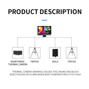 Lcd Display Walk Through Temperature Scanner Non Contact Temp Monitoring System