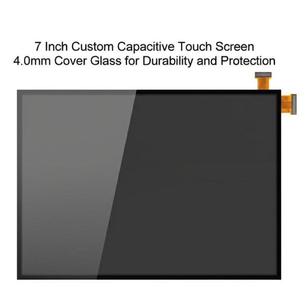 7 Inch Custom Capacitive Touch Screen 4.0mm Cover Glass for Durability and