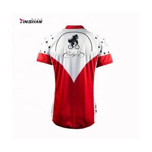 Cheap Sustainable Red Dry Fit Short Sports Polyester Sublimated Printing Custom T Shirt for sale