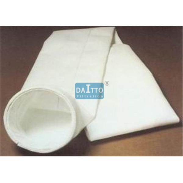 Waterproof Dust Collector Filter Bags Polyester Needle Felt Good Hydrolysis Stability