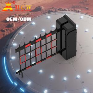 Intelligent Parking Lot Airborne Boom Barrier 200W Brushless DC Motor Fence Type