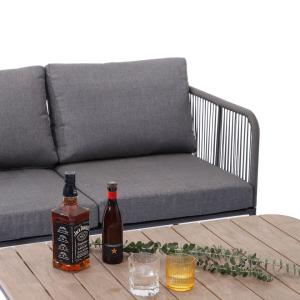 Outdoor Conversation Bistro Set, Courtyard Balcony Hollow Weaving Open Wicker