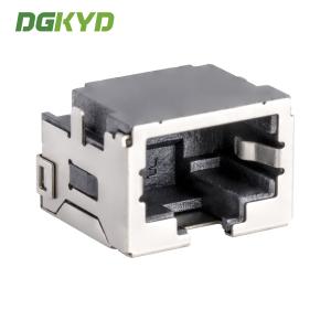 Custom Shield 8p8c SMD Rj45 Keystone Jack , Extra Low Profile Ethernet Connector
