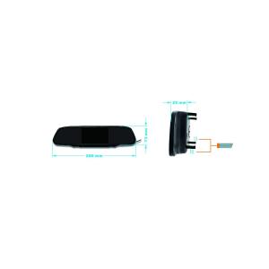 Adjustable Brightness Monitor Rear View Mirror views Over - Current Protection