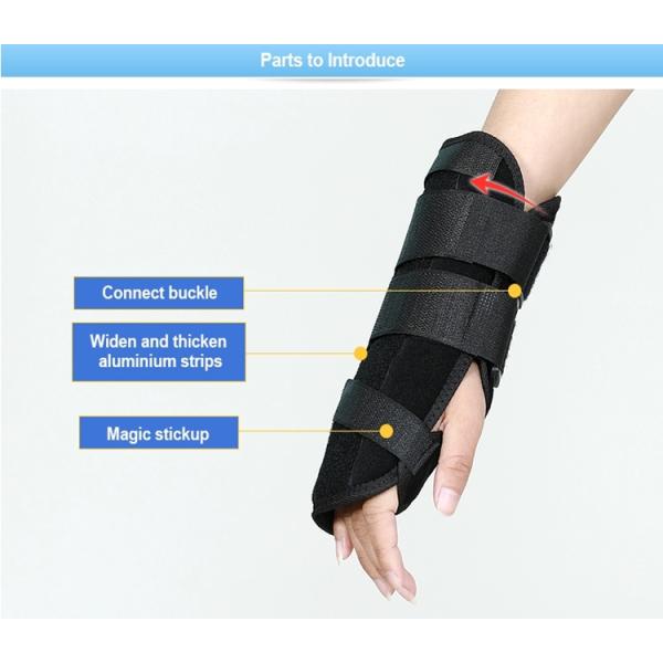 Medical Sprain Wrist Fracture Stabilizer Orthopedic Wrist Splint Neoprene Wrist Support / Brace