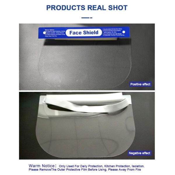 33 * 22cm Disposable Medical Face Shield Multifunctionnal Double Sided