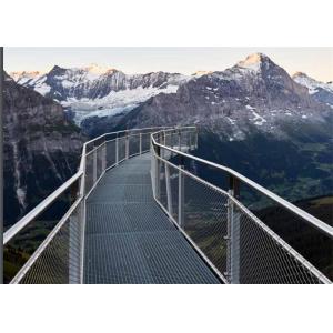 Security Architectural Wire Mesh , Flat Stainless Architectural Woven Mesh