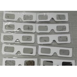 Custom Paper Safe Solar Eclipse Glasses For Education School , Off Set Printing
