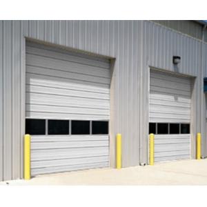 Metal Insulated Sectional Doors Overhead Sliding Roller Vertical Lifting For